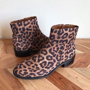 NEW Franco Sarto Benny Ankle Boot Leopard